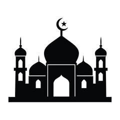 Mosque Vector Eid Mubarak Mosque	