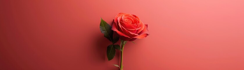 Romantic concept design with rose.