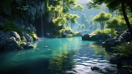 Tranquil Forest River Oasis