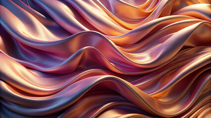Soft fabric abstract waves with a flowing