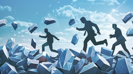 People who live in glass houses shouldnt throw stones Depict someone criticizing others while being vulnerable to criticism themselves