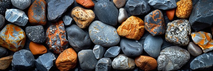 Cozy Background with Pebbles and Stones for Decor Inspiration Generative AI