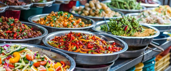 A Vibrant Display Of Food At Jubilee Market In London, Showcasing The Rich Diversity And Culinary Delights Of The Market, Standard Picture Mode