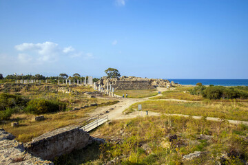 Fototapeta premium Ruins of Roman ancient city Salamis Famagusta Magosa Cyprus