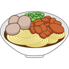 Meatball Illustration Vector