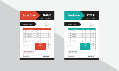 Free vector invoice design delivery note template