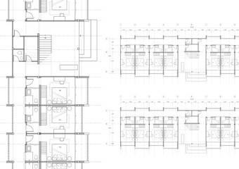 Floor plan designed building on the drawing.