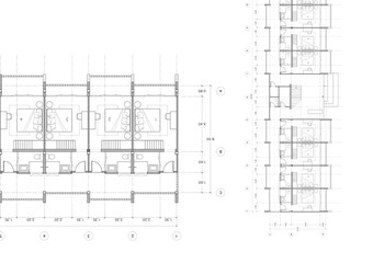 Floor plan designed building on the drawing.