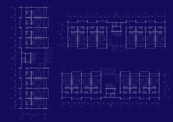 Floor plan designed building on the drawing.