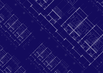 Floor plan designed building on the drawing.