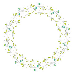 vintage ornamental decorative floral frame on background