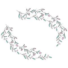 little ornamental decorative flower on background