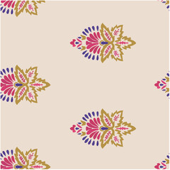 seamless pattern floral pattern textile vector tropical bicolor faces flower leaves miniprint animal grometric love