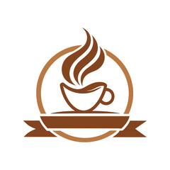 A coffee cup logo icon vector illustration