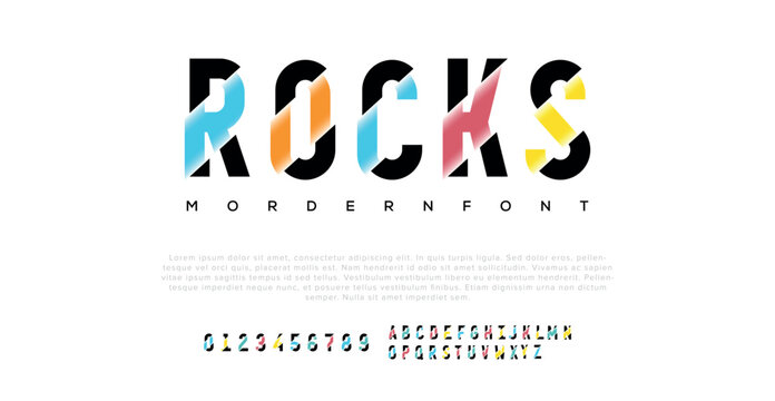 Rocks modern creative minimal alphabet small letter logo design