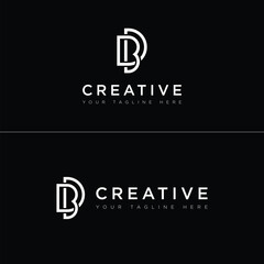 BD Letter Logo, Initial Letter BD Logo Vector Design Simple Logo Template