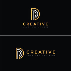 DR Letter Logo, Initial Letter DR Logo Vector Design Simple Logo Template