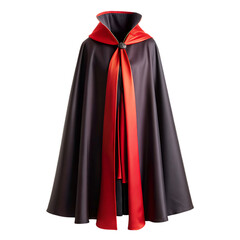 black red cape isolated on transparent background