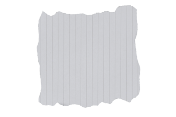 Scrap ripped line paper isolated transparent