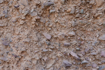 close-up shot of adobe wall texture of a house in Iruya, Argentina