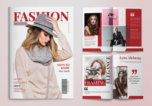 Fashion Magazine Layout Template