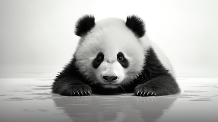 Create a realistic image of a panda