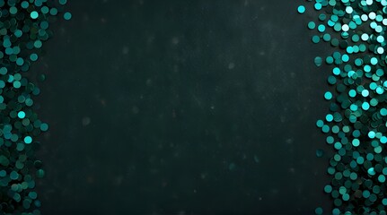 frame sequin Teal Christmas green confetti birthday.generative.ai