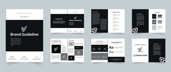 Brand Guidelines Manual template or Brand identity guidelines