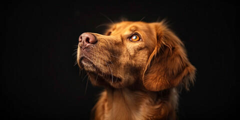 Stunning portrait photography of a dog, canine, pet, close-up, style