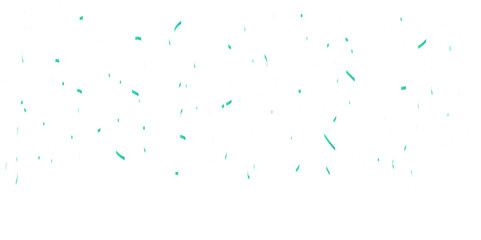 Abstract luxury colorful blue confetti glitter and zigzag ribbon falling down on transparent background. Holyday, festive and celebration background. Vector illustration.