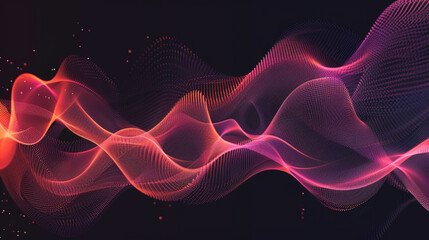 Develop a vector image that explores the rhythmic flow of sound waves.