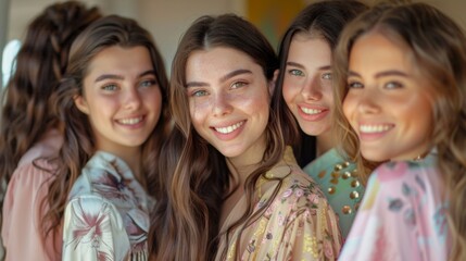 Obraz premium A Group of Joyful Friends