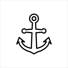 Obraz premium Anchor icon. Anchor symbol logo. Anchor marine icon.