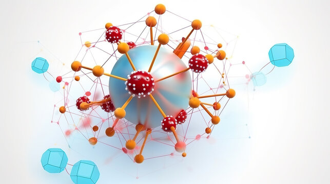 HIV virus agram isolated on a white background