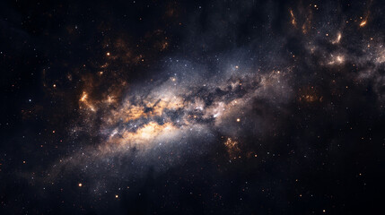 Naklejka premium the cosmic symphony of stars in the space.