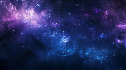 Naklejka premium Starry Expanse with Nebulae in Space