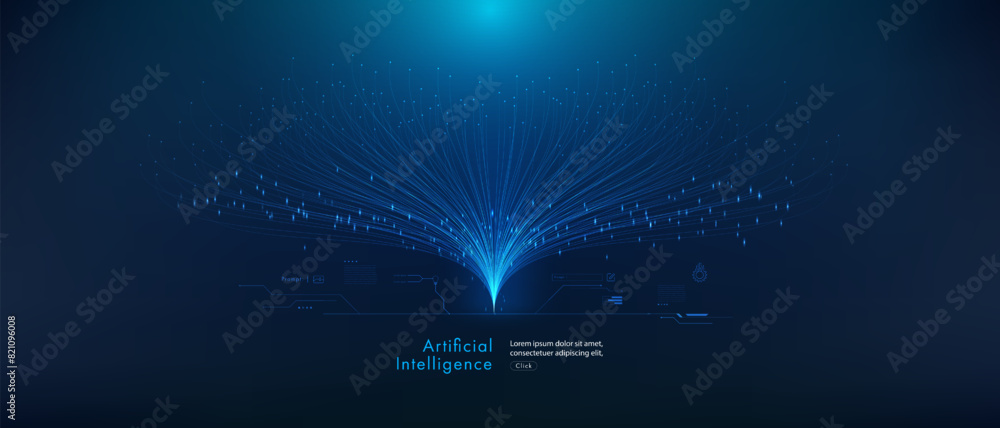 Poster hi-tech digital technology futuristic circuit digital. abstract futuristic design. ai, artificial in
