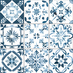 seamless pattern of tile, wallpaper, floor. decorate interior design