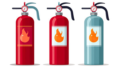 Obraz premium Firefighter alone on a stark white background
