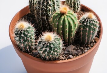 cactus in a pot close view