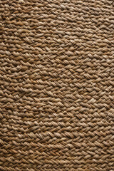 Rattan texture pattern background. Classic pattern of woven bamboo wooden wicker, a part of rattan furniture texture for background and wallpaper
