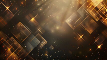 Black and gold abstract background. Modern black background with gold line composition. 3d illustration design for banner, presentation, business card, flyer and much more. High quality photo