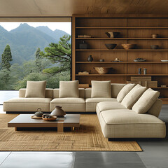 Cozy Elegance, Find solace in warm neutrals, embodying understated luxury and serenity for ultimate relaxation.