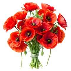 Obraz premium Bouquet of Vibrant Red Poppies