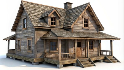 old wooden house
