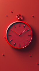 Clock graphic symbol 3d illustration