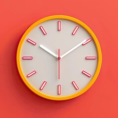 Clock graphic symbol 3d illustration