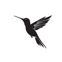 Hummingbird in cartoon, doodle style . Image for t-shirt, web, mobile apps and ui. Isolated 2d vector illustration in logo, icon, sketch style, Eps 10, black and white. AI Generative