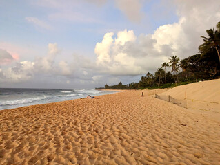 sand dunes and clouds