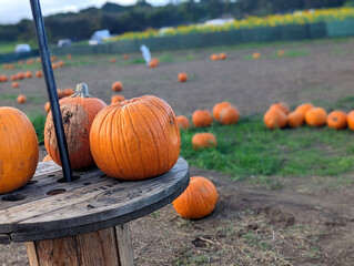 pumpkin on the ground